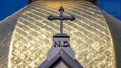 MLC 9.4.25 Main Building 02.jpg by Michael Caterina/University of Notre Dame September 4, 2025; A cross on the Main Building near the Dome. (Photo by Michael Caterina/University of Notre Dame)