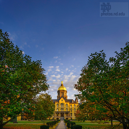 MC 10.30.24 Dome Fall Scenic.JPG by Matt Cashore/University of Notre Dame October 30, 2024; Main Quad fall 2024 (Photo by Matt Cashore/University of Notre Dame)