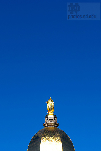 MLC 1.27.25 Blue Sky 01.jpg by Michael Caterina/University of Notre Dame January 27, 2025; The blue sky behind the Dome. (Photo by Michael Caterina/University of Notre Dame)