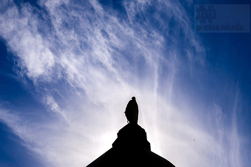 MC 10.2.25 Dome Silhouette.JPG by Matt Cashore/University of Notre Dame October 2, 2025; Dome silhouette (Photo by Matt Cashore/University of Notre Dame)