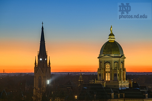 MC 11.23.25 Sunset 02.JPG by Matt Cashore/University of Notre Dame